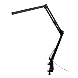 Candeeiro de Secretária LED 8W Q-Connect Rigel Preto com Pinça