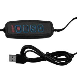 Candeeiro de Secretária LED 8W Q-Connect Rigel Preto com Pinça