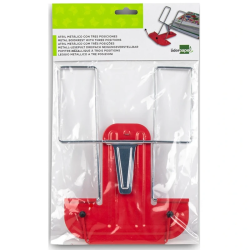 Atril Metálico Vermelho 3 Posições Liderpapel | Risco de Lápis