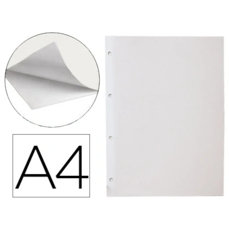 Folhas Adesivas A4 para Álbuns de Fotos Liderpapel (Pack 20 Unidades)