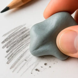 Borracha Maleável Limpa-Tipos Liderpapel para Desenho
