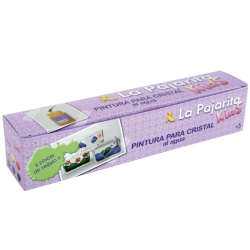 Kit de Pintura para Vidro La Pajarita Kids (6 Cores de 35ml + Pincel de Oferta)