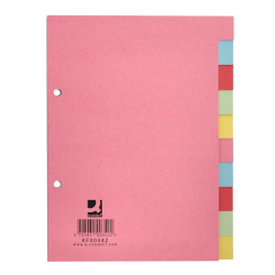 Separadores A5 em Cartolina Q-Connect – 10 Posições Cores Pastel