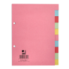 Separadores A5 em Cartolina Q-Connect – 10 Posições Cores Pastel