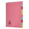 Separadores A5 em Cartolina Q-Connect – 10 Posições Cores Pastel