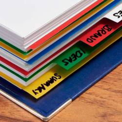 Separadores A5 em Plástico PVC Q-Connect (5 Posições Cores Opacas)