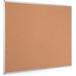 Quadro de Cortiça com Moldura de Alumínio (120x90 cm) – Alta Qualidade