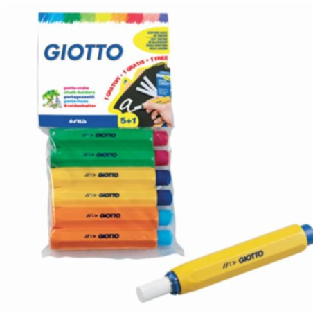 Porta-Giz de Plástico Giotto (Blister 5+1 Oferta)