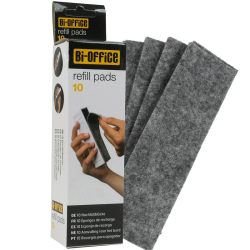 Recargas para Apagadores de Quadro Branco Bi-Office 140x40mm – Feltros / Pack de 10 Unidades