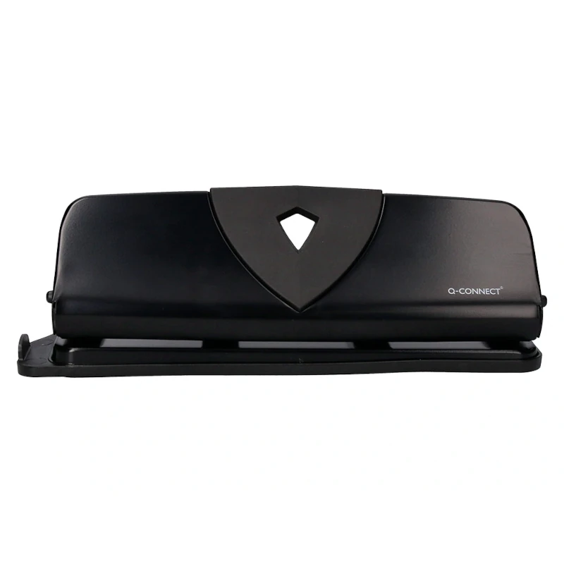 Furador de Papel Q-Connect KF01238 de 4 Furos – Capacidade 16 Folhas / Com Régua