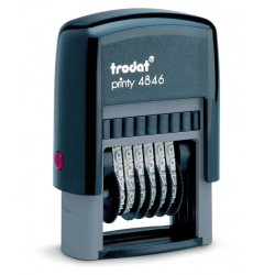 Numerador Automático Trodat Printy 4846 (6 Dígitos / 4 mm) – Carimbo Auto-Tintado