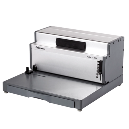 Encadernadora Elétrica de Espiral Fellowes Metal E-200R – A4 / Até 450 Folhas