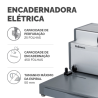 Encadernadora Elétrica de Espiral Fellowes Metal E-200R – A4 / Até 450 Folhas