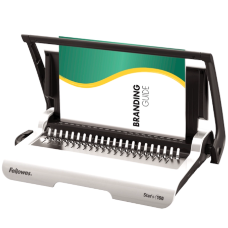 Encadernadora de Lombadas de Plástico Fellowes Star+ 150 – Manual com Alavancas Independentes / Formato A4