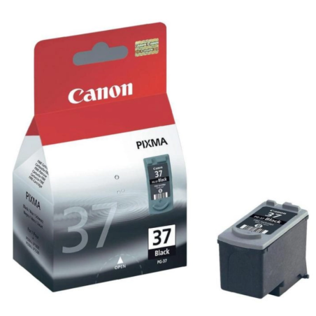 Tinteiro Original Canon PG-37 Preto (11ml) – Texto Nítido e Duradouro / 2145B001