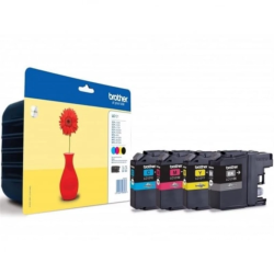 Pack de 4 Tinteiros Brother LC121VAL Original – Multipack Económico (BK/C/M/Y)