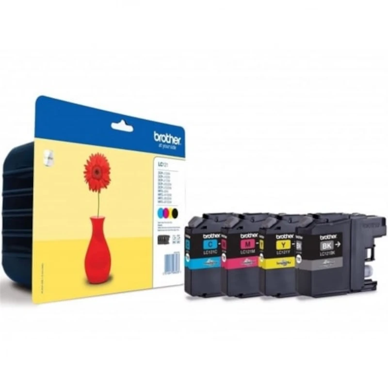 Pack de 4 Tinteiros Brother LC121VAL Original – Multipack Económico (BK/C/M/Y)
