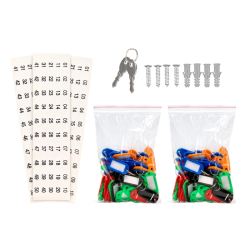 Armário Porta-Chaves Metálico para 140 Chaves – Q-Connect / Alta Capacidade