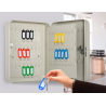 Armário Porta-Chaves Metálico para 140 Chaves – Q-Connect / Alta Capacidade
