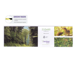 Identificador de Porta ou Parede 60x210mm – Acabamento Transparente com Adesivo
