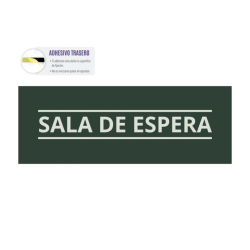 Identificador de Porta ou Parede 60x210mm – Acabamento Transparente com Adesivo