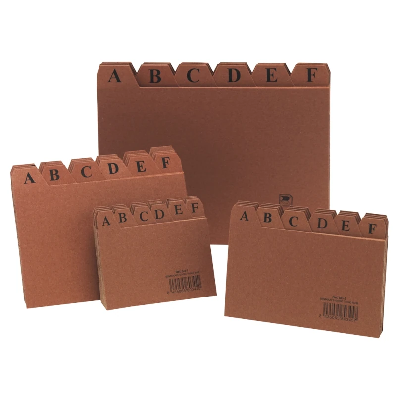 Índices Alfabéticos em Cartão Compacto 520g – Liderpapel / Várias Medidas