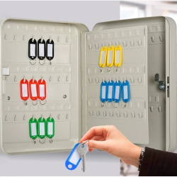 Armário Porta-Chaves Metálico para 140 Chaves – Q-Connect / Alta Capacidade