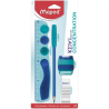 Kit Escolar Sensorial Maped KidyLearn Concentration Azul – 4 Peças