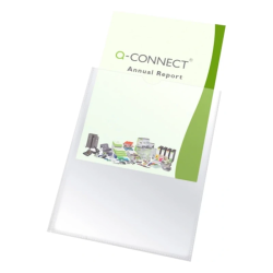 Bolsas Catálogo A6 Cristal sem Furação 150 Mícrons (Pack 25) – Q-CONNECT