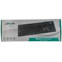 Teclado Multimédia Basic USB Preto Lifetech