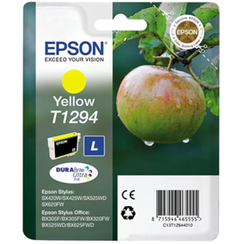 Tinteiro Original Epson T1294 Amarelo – 545 Páginas (C13T12944010)