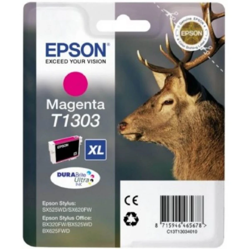Tinteiro Original Epson T1303XL Magenta Alta Capacidade – 10.1ml / 755 Páginas