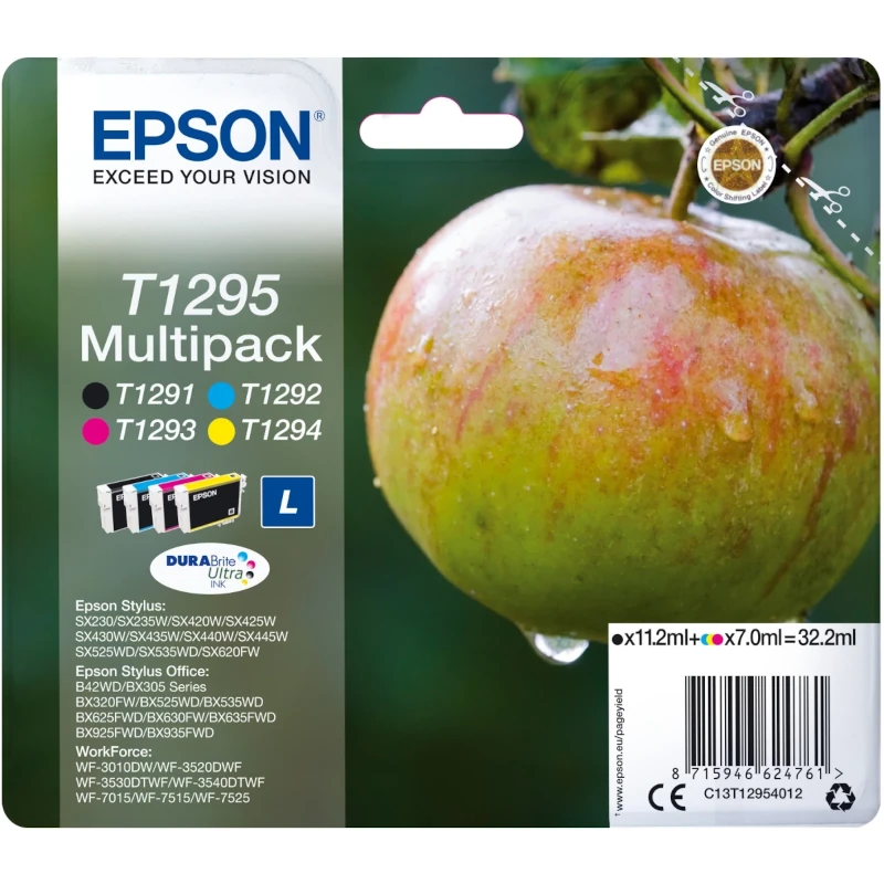 Multipack 4 Cores Original Epson T1295 – 33ml (C13T12954010)