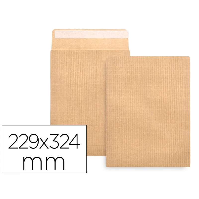 Envelopes Kraft C4 (229x324mm) com Tira de Silicone Liderpapel – Caixa de 250 Unidades