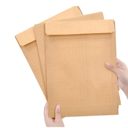 Envelopes Kraft C4 (229x324mm) com Tira de Silicone Liderpapel – Caixa de 250 Unidades