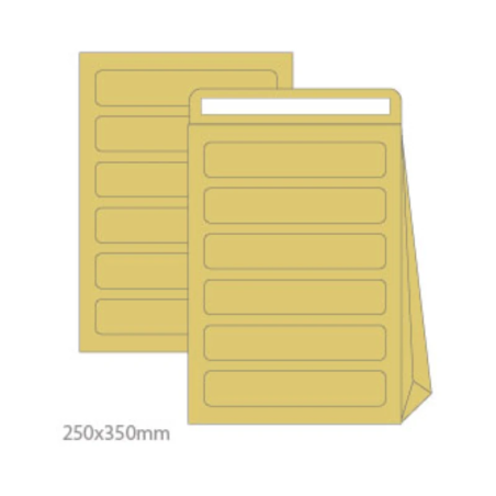 Envelopes de Correio Interno com Fole B4 (250x350mm) Kraft 110g – Pack 10 Unidades