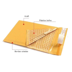Envelopes Almofadados Nº 3 C (150x210mm) kraft – Caixa Económica (100 un.)