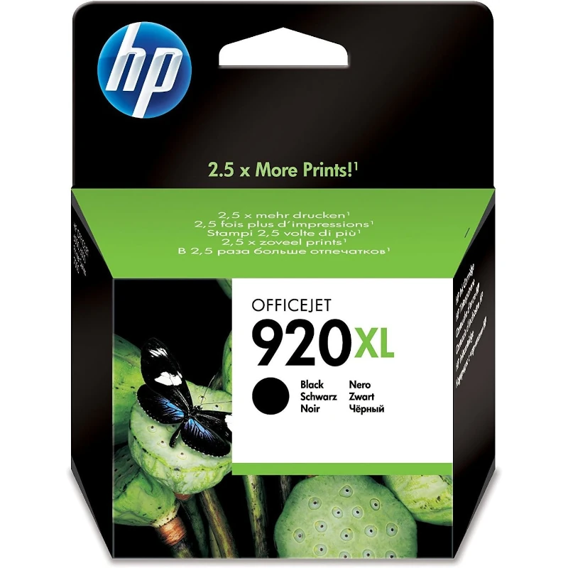 Tinteiro HP 920XL Preto de Alta Capacidade – HP Original (CD975AE)