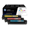 Pack Triplo de Toner HP 128A (CF371AM) Cyan, Magenta e Yellow