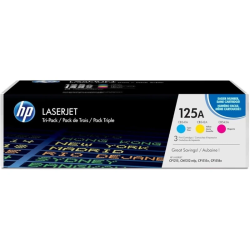 Pack Triplo de Toner HP 125A (CF373AM) Cyan, Magenta e Yellow