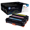 Pack Triplo de Toner HP 304A (CF372AM) Cyan, Magenta e Yellow