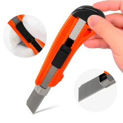 X-ato Largo Q-CONNECT com Calha Metálica – Lâmina de 18mm (Trabalhos Intensivos)