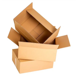 Caixas de Cartão Canelado Duplo 350x250x200mm – Pack de 10 Unidades