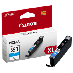 Tinteiro Canon CLI-551CXL Azul (Ciano) – Alta Capacidade Original (11ml)