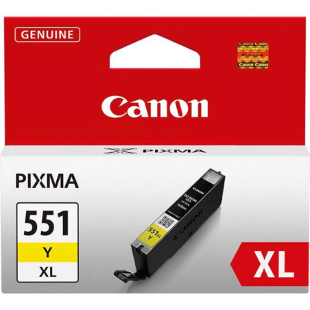 Tinteiro Canon CLI-551YXL Amarelo – Alta Capacidade Original (11ml)