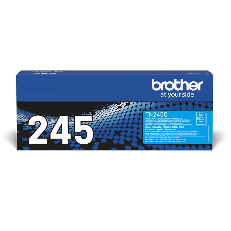 Toner Original Brother TN-245C Azul – Cartucho Laser Ciano Alta Capacidade (2.200 páginas)