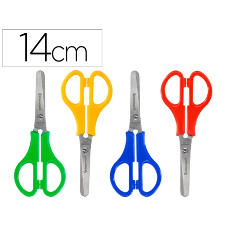 Tesoura Escolar de Pontas Redondas Liderpapel (14cm)