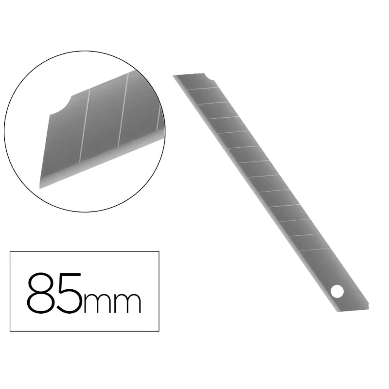 Lâminas de Recarga para X-atos Estreitos 9mm – Pack com 10 Unidades – Q-CONNECT