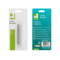 Lâminas de Recarga para X-atos Estreitos 9mm – Pack com 10 Unidades – Q-CONNECT