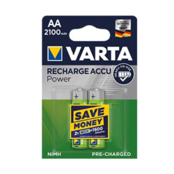 Pilhas Recarregáveis AA 1.2V 2100mAh – Varta (Blister 2un.)
